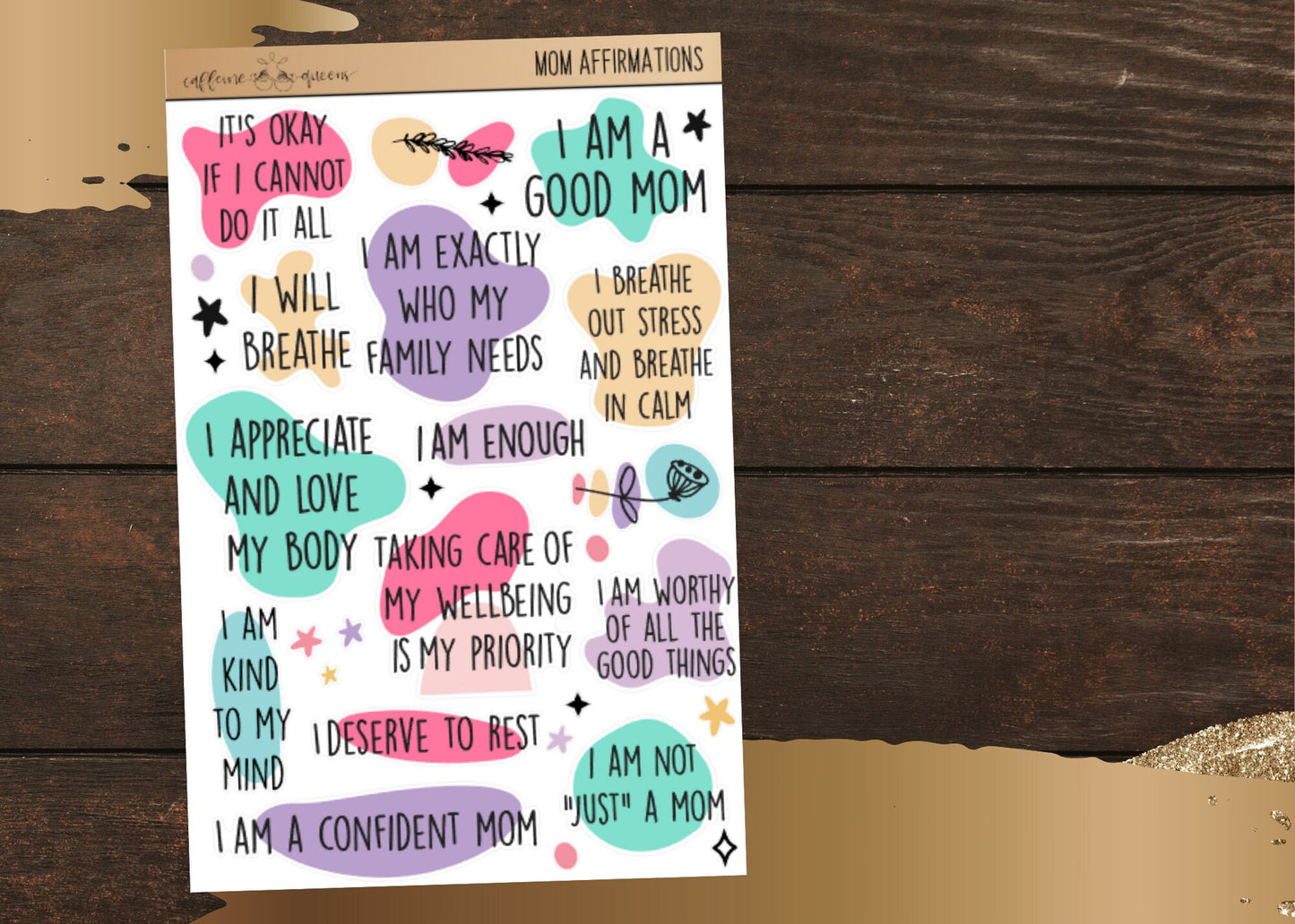 Mom Affirmations |  Planning Stickers