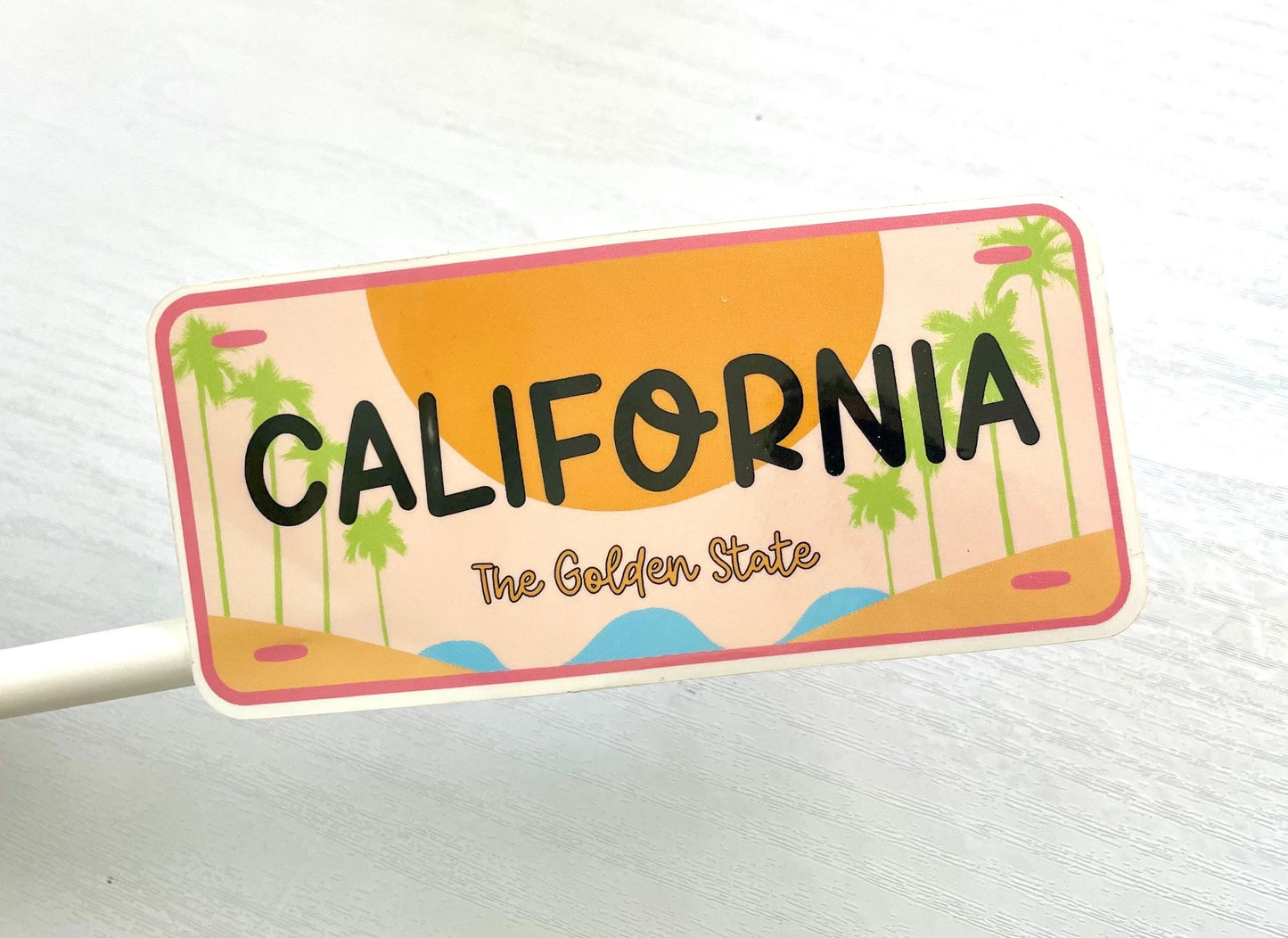 CA License Plate | Waterproof Vinyl Decal Stickers