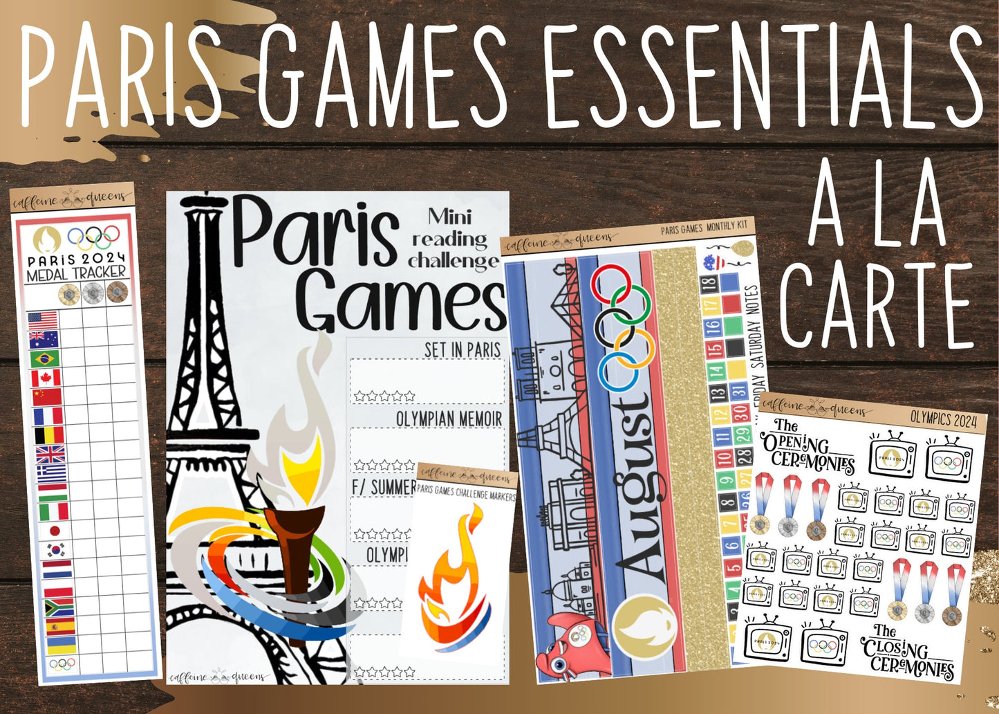 Paris Games BUNDLE and a la carte | Functional Planning Stickers