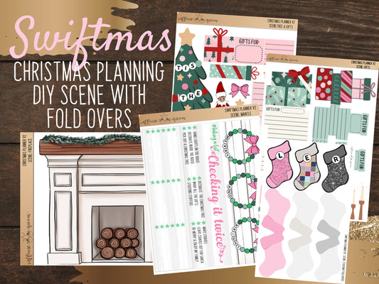 Sw1ftmas Gift Planning Fold Over Notes page Kit