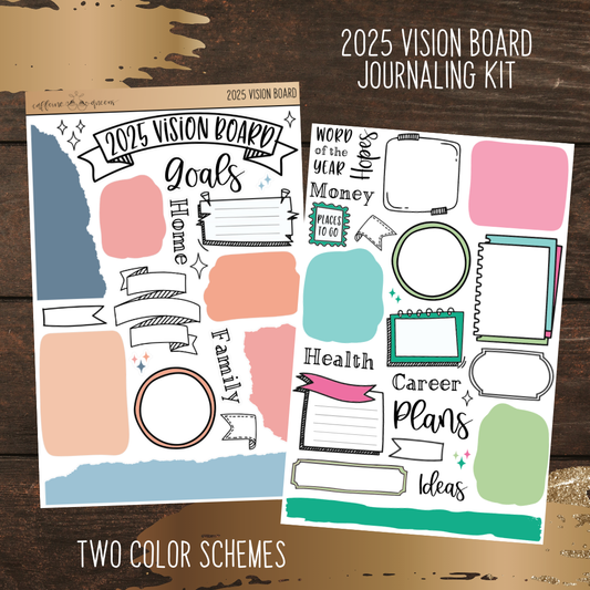 2025 Vision Board | Journal Kit